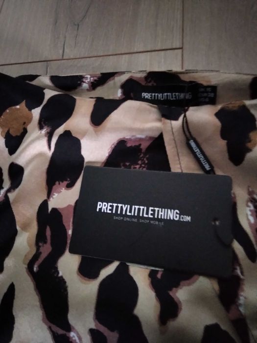 Spódnica asymetryczna w panterkę sylwester nowa