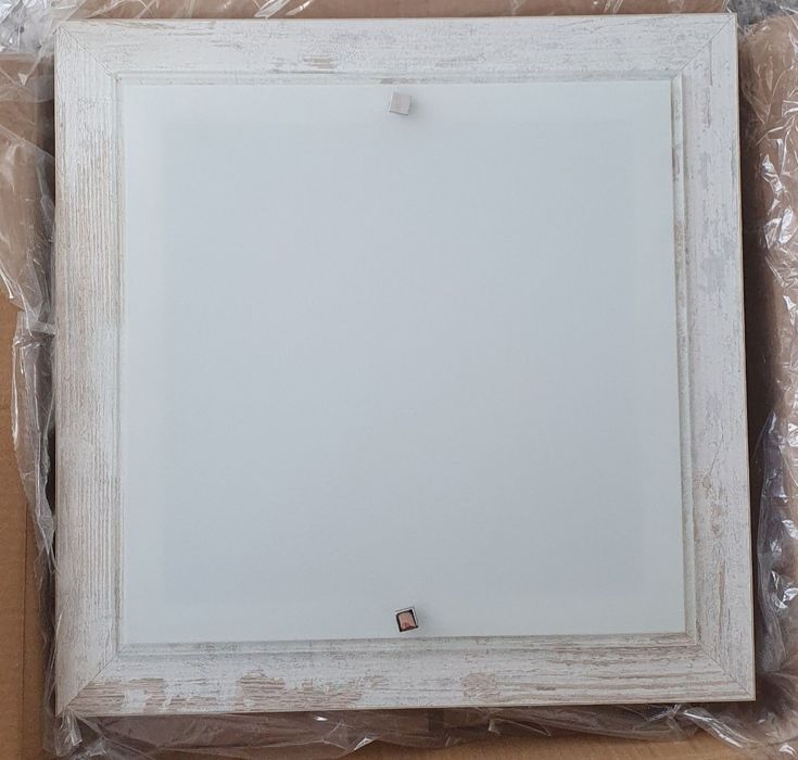 Plafon "Argon" Tequila 1509 50 x 50 cm postarzane drewno mleczne szkło