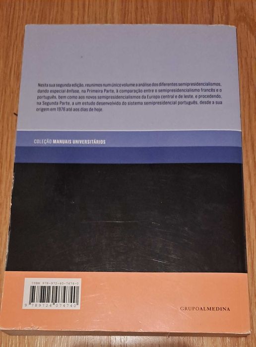 Livro: Semipresidencialismo Teoria Geral e Sistema Português