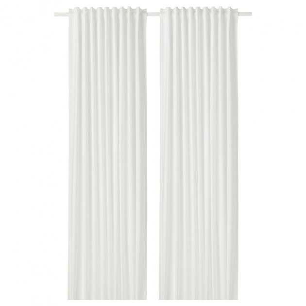 Шторы гардины IKEA MILDRID белые, 2 шт 303.781.52