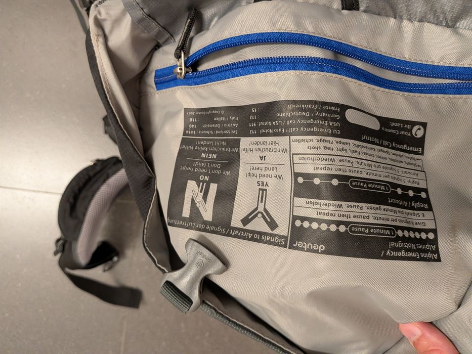 Plecak turystyczny Deuter Aircontact 45+10 – użyty tylko raz