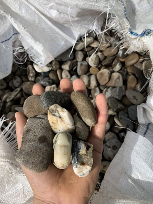 Галька  + мармур митая