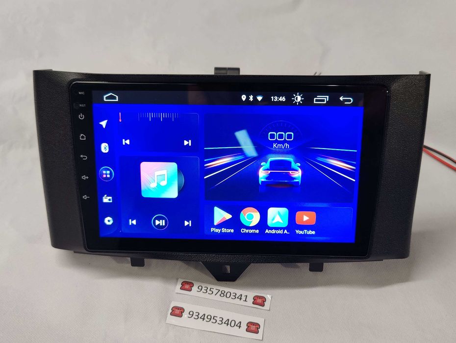 Radio 2 DIN Android para Smart Fortwo - Smart 2 - Novo Garantia