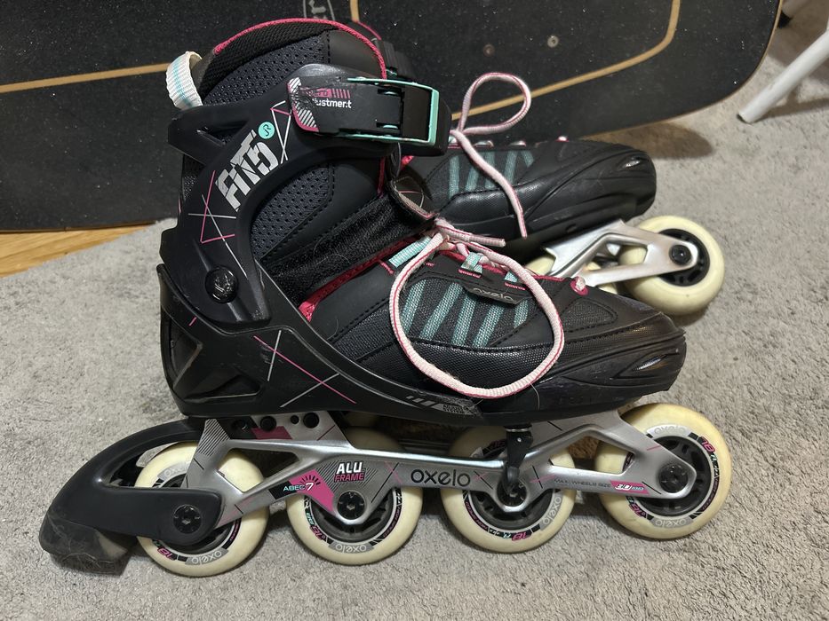 Patins inline oxelo com proteções