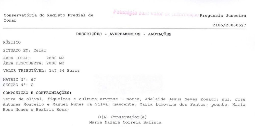 Terrenos Agrícolas e Urbanos perto de TOMAR
