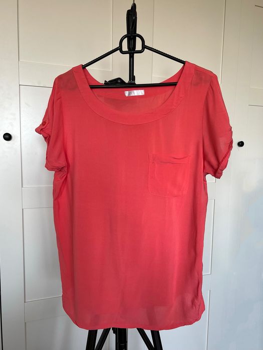 Nowa koralowa bluzka rozm L/XL