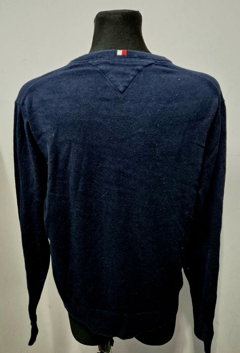 TOMMY HILFIGER roz. XL extralekki sweter premium Bawełna + kaszmir