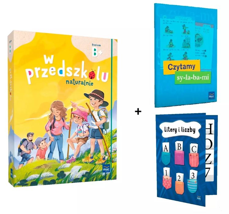 Superpakiet W Przedszkolu Naturalnie. Poziom B+. Pakiet + Klaser Na Litery
