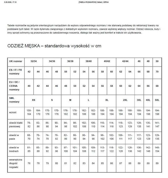 Kombinezon roboczy  z odblaskami 48