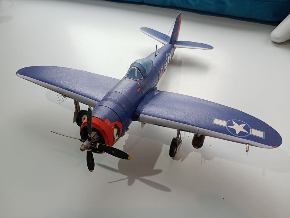 Model kartonowy Mały Modelarz 6/1998 P-47 Thunderbolt vintage sklejony