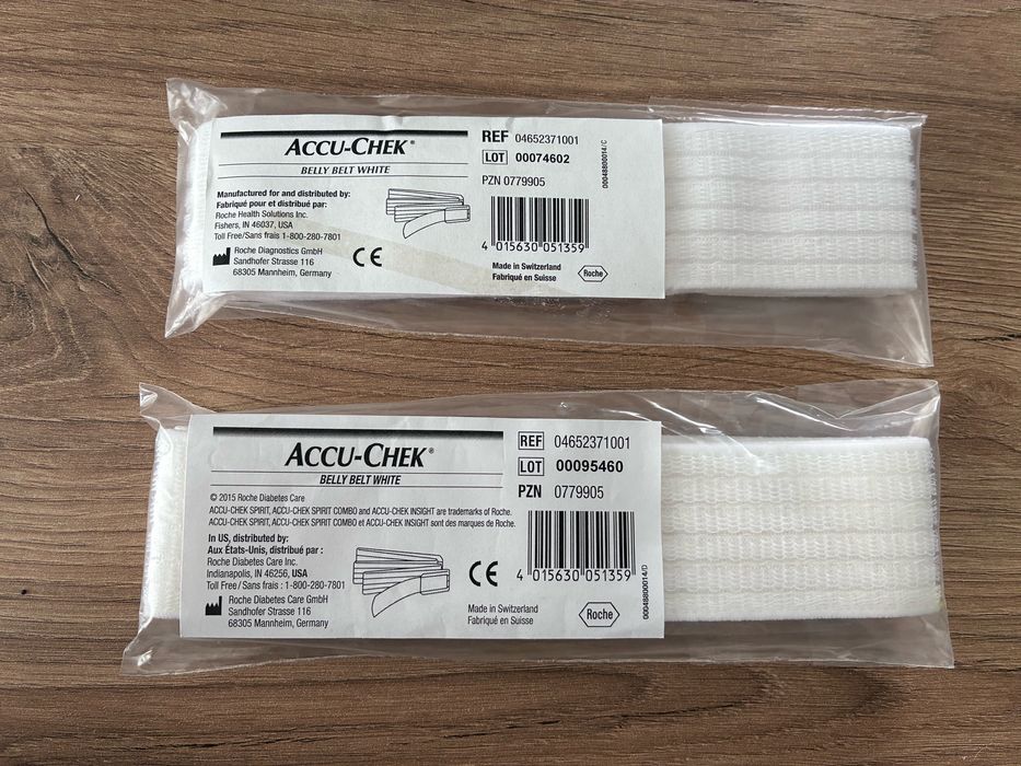 Accu chek pasek do mocowania na brzuchu biały