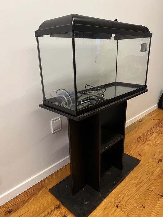 Conjunto aquario 100 litros + filtro externo + movel