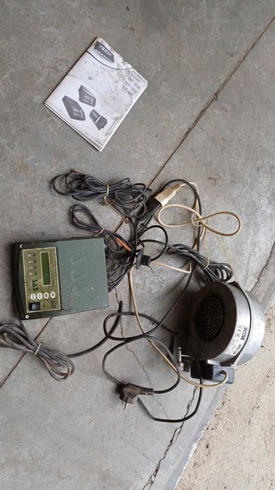 Sterownik TECH SAS ST-32 + dmuchawa (wentylator) do kotła CO | Sprawny zestaw