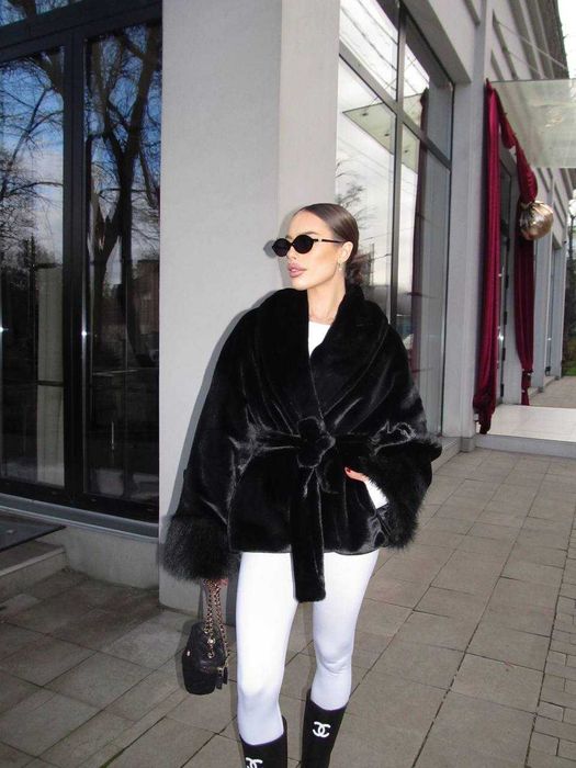 Стильна та тепла жіноча шуба еко хутро | женская шуба зима модель 019