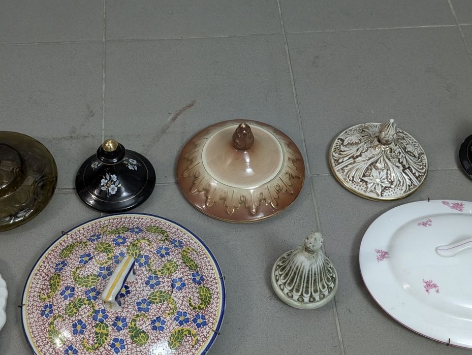 Coleção tampas de terrinas antigas