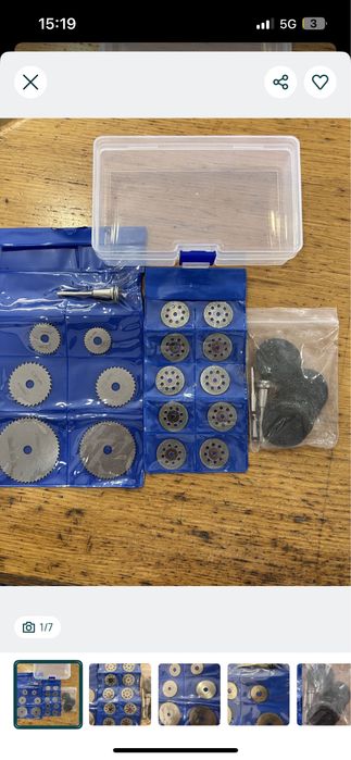 Conjunto lâminas mini serra circular - NOVO