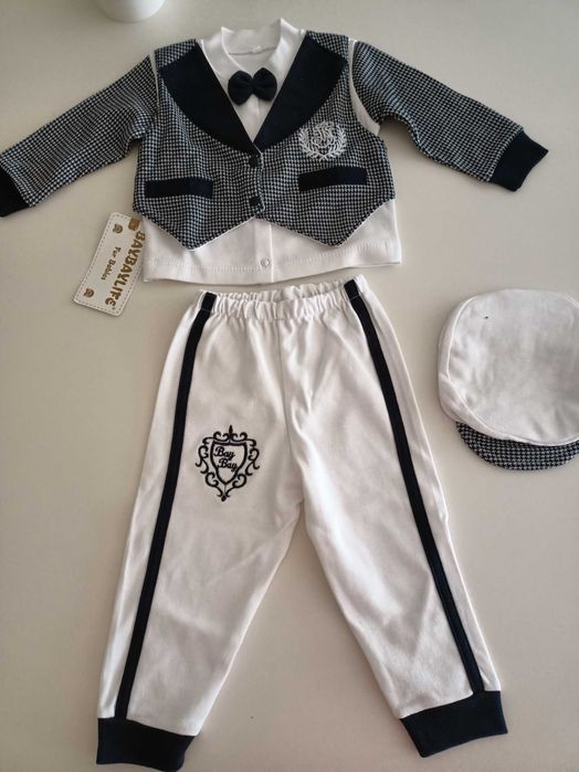 Elegancki strój dla chłopca święta, chrzest, rozm. 74