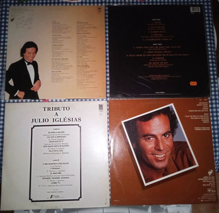 Lote discos de vinil Júlio Iglesias