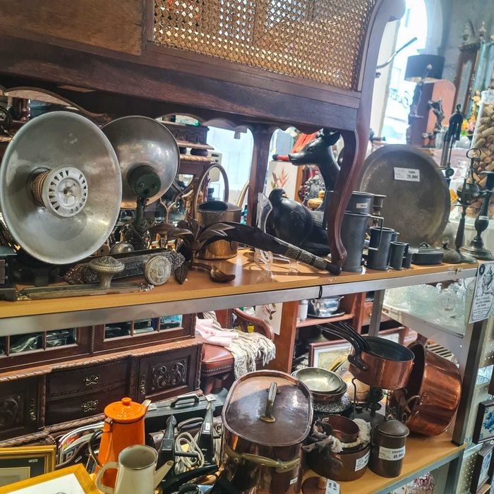 Pistola Decorativa Artesanal c/ Incrustações em Osso – 40 cm