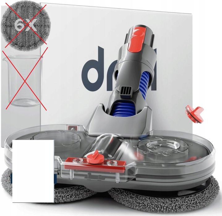 Dripl Wischaufsatz do Dyson V7-V15 Gen5 Zestaw Mop i Odkurzacz 2w1