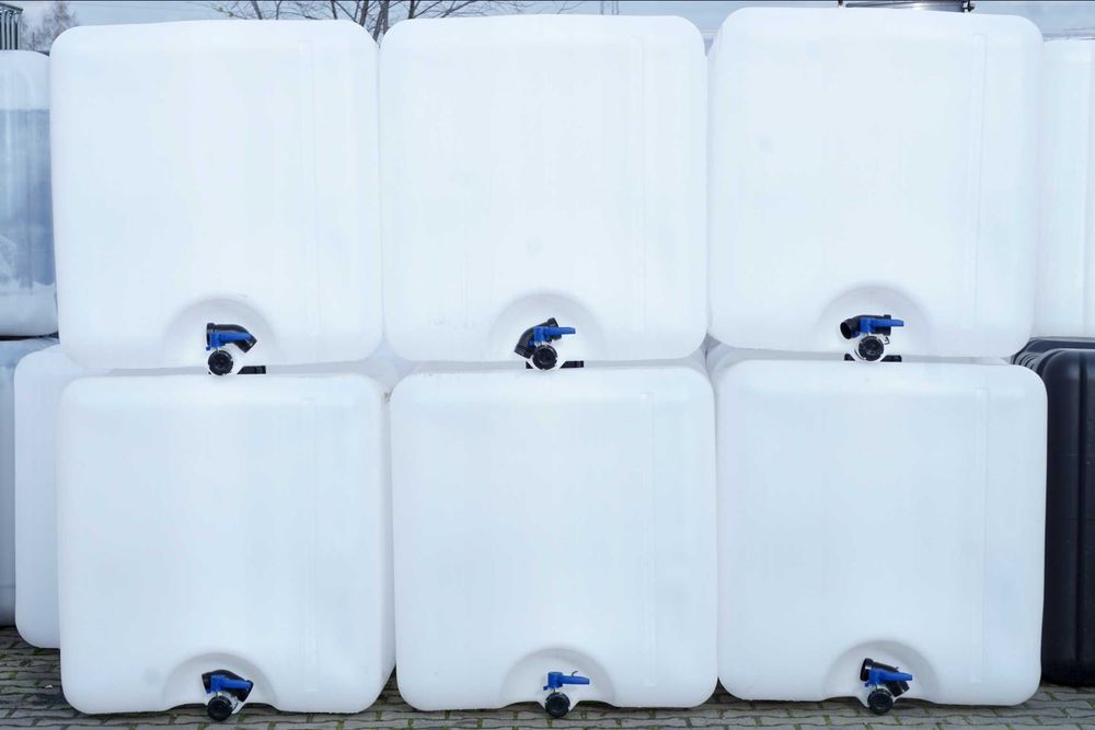 wkład do zbiornika IBC 1000L atest spożywczy do wody pitnej pojemność 1000 Litrów Tysiąc L mauzer Schutz Tanklapa DPPL Cube Kontener Paletokontener !!