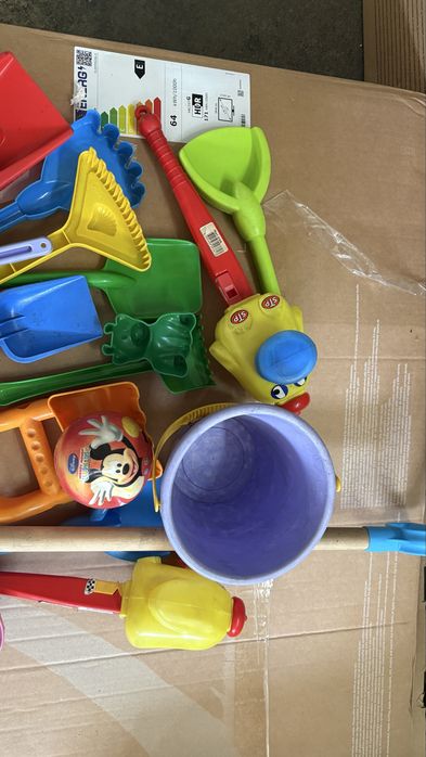 Pack Brinquedos de Praia p/ Criança | Baldes, Pás, Formas e Moinho