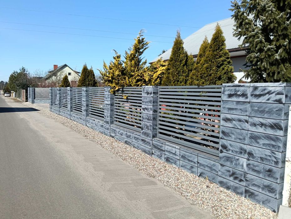 Pustak ogrodzeniowy , ogrodzenia modułowe od 350 zł za metr  z montaże