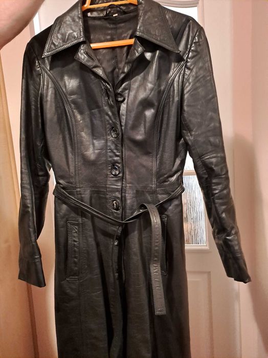 PROMOCJA Jedyna okazja Damski płaszcz skórzany