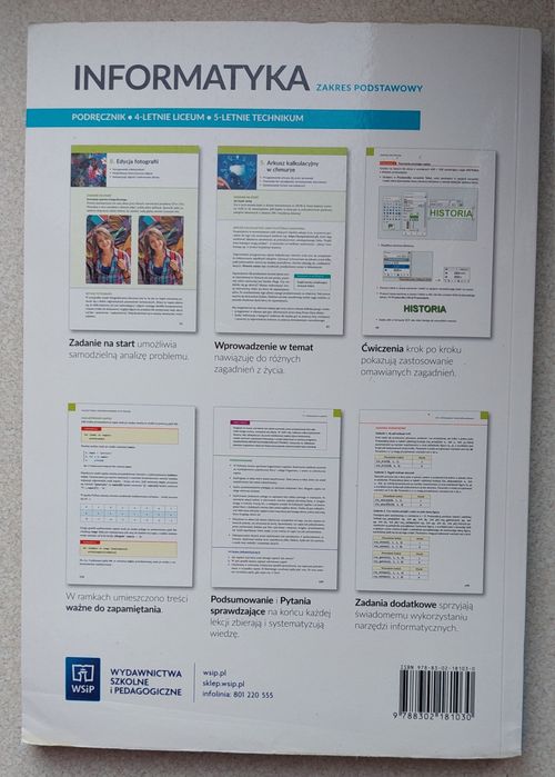 Informatyka podręcznik do klasy I liceum i technikum. Zakres  podstawowy