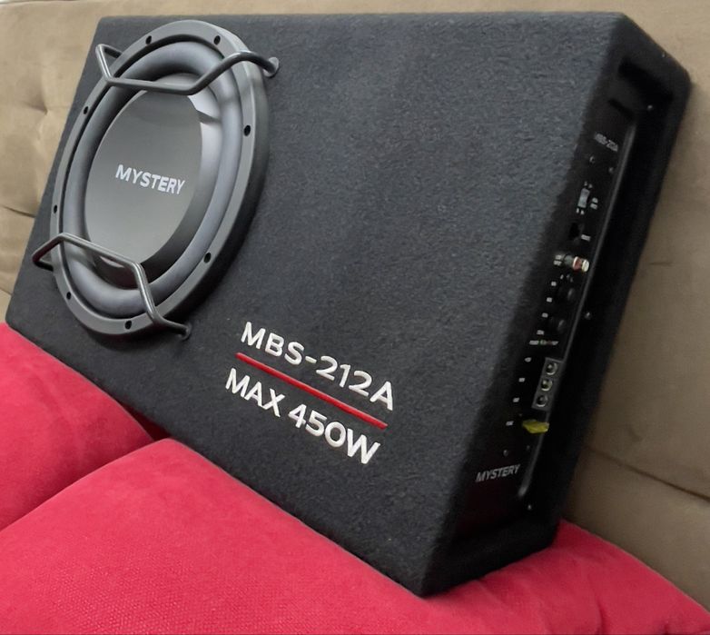 Активний сабвуфер Mystery MBS-212A/Потужнай БАС/компактні розміри