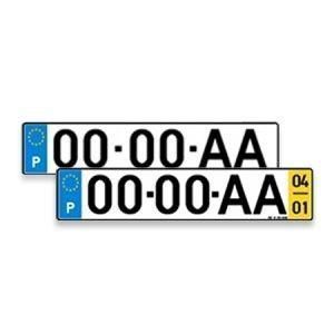 PLACAS DE MATRÍCULA EM ACRÍLICO - Matriculas