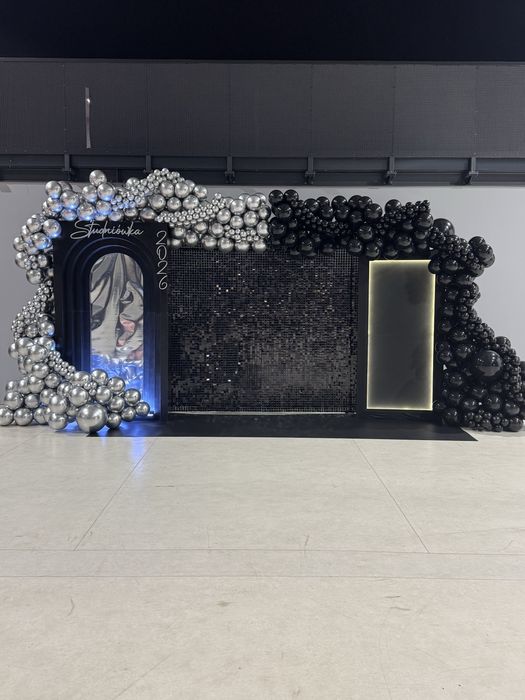 Ścianki balonowe, dekoracje imprez- stołów oraz sali