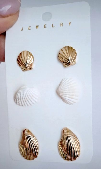 Zestaw kolczyków muszelki Nowe