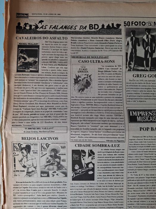 "As Falanges da BD" - Lote 85 suplementos BD , anos 90.