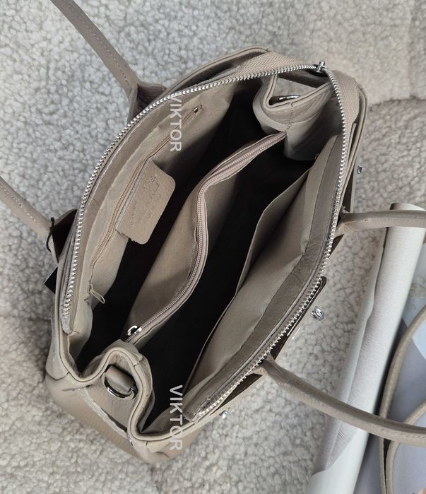 Замшевая кожаная итальянская сумка. Средний размер. Шкіряна сумка