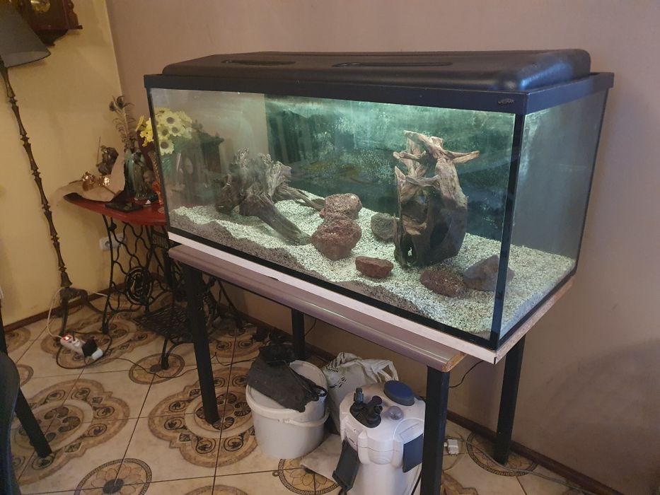 Sprzedam akwarium 300l z pokrywą.