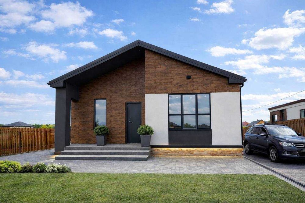 1 поверховий будинок Білогородка, 123 м2, ділянка 6 сот. Озеро, Басейн