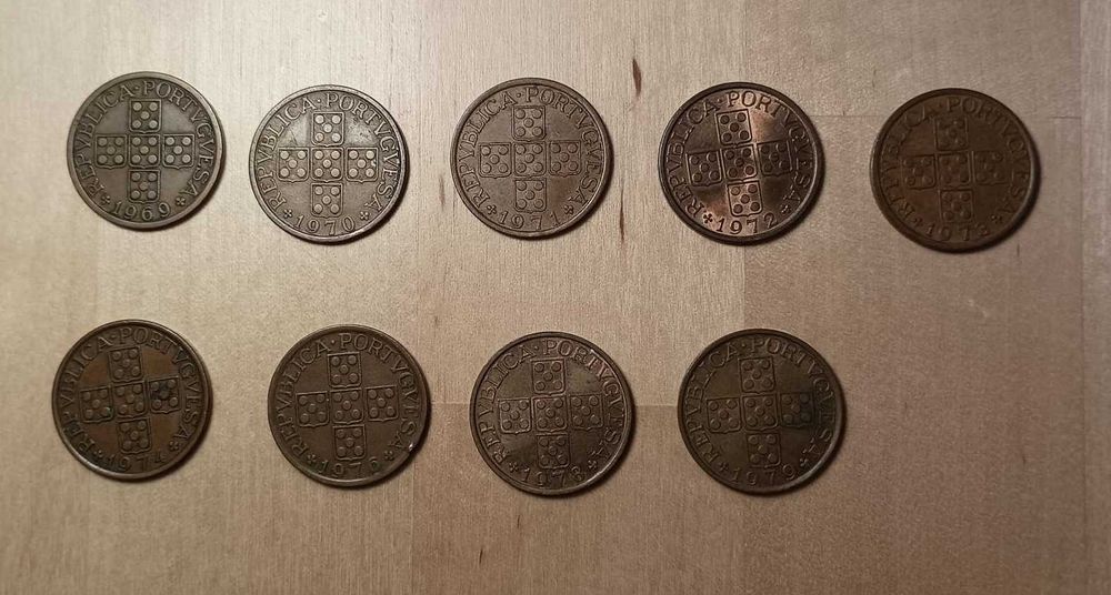 Moedas de 50 Centavos da Republica Portuguesa