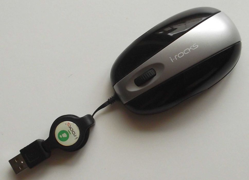 Rato de Pc I-Rocks com Fio Extensível