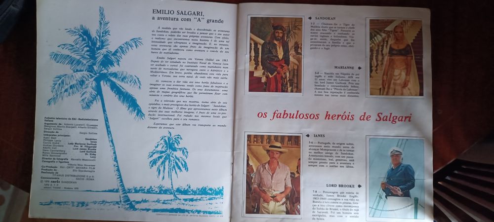 Caderneta completa Sandokan