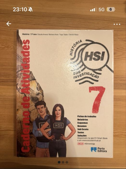 Caderno de actividades HSI 7.º ano