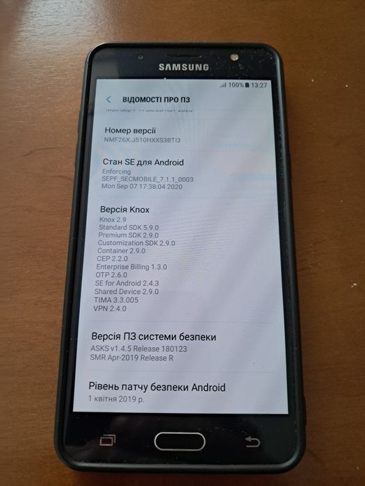 Samsung SM J510H Galaxy J5 Duos Black Ідеальний робочий стан.