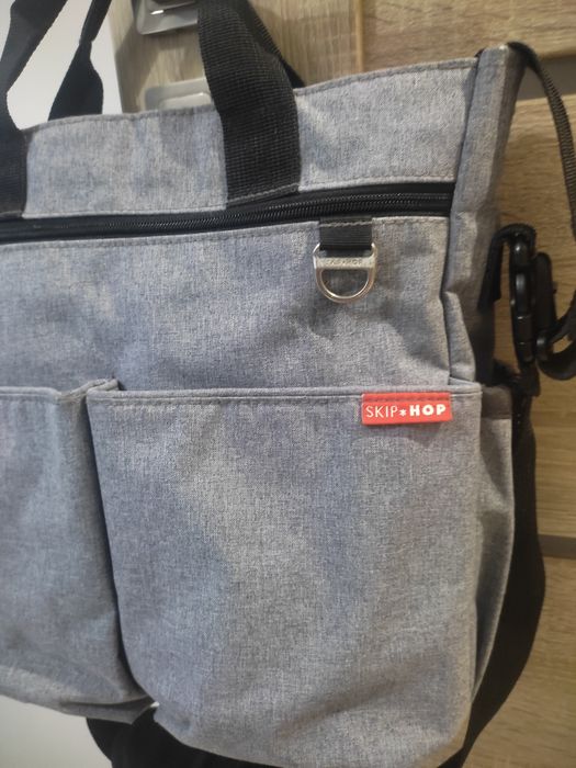 Torba  do wozka skip hop kolor szary w stanie bdb