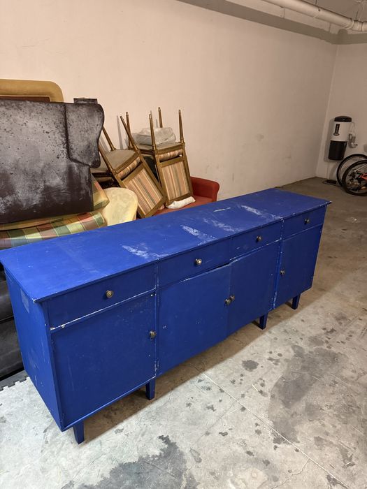 Armario de cozinha azul