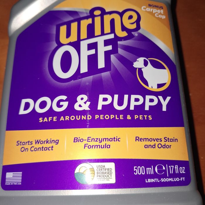 Spray de limpeza para treino de cães