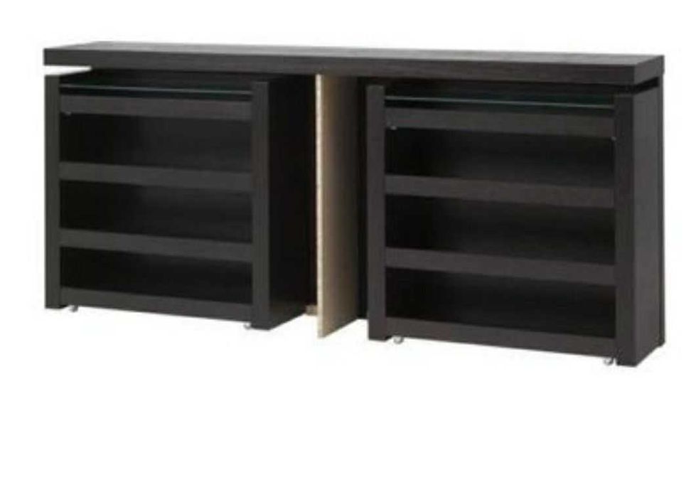 Estrutura de cama IKEA Malm 160x200 com cabeceiras embutidas