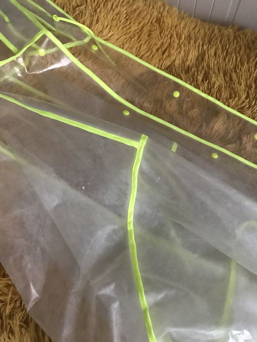 Capa transparente chuva e vento capuz da Zara