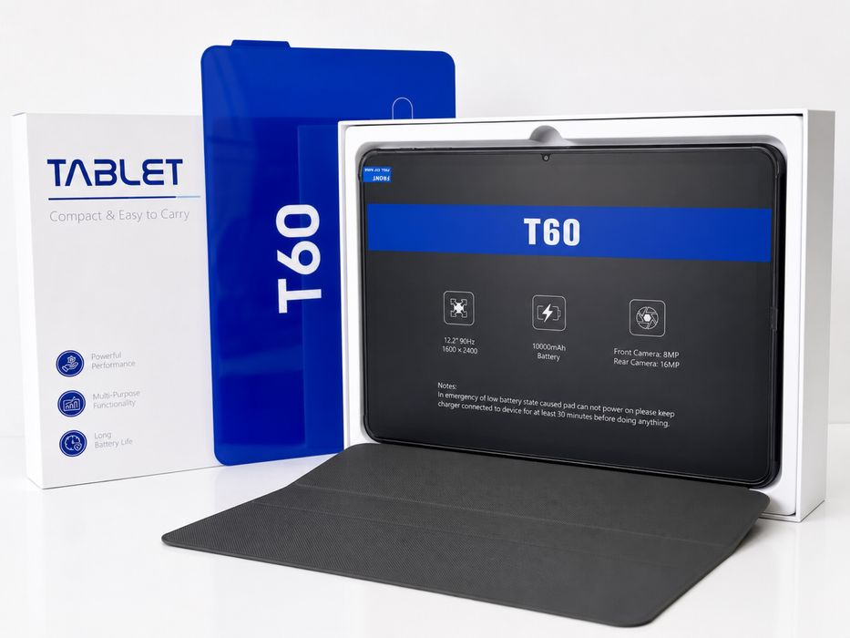 Новий Планшет TABWEE T60 12.2” 12+36 ГБ / 256 ГБ Android 15 (з клавіатурою, мишею, стилусом та чохлом)