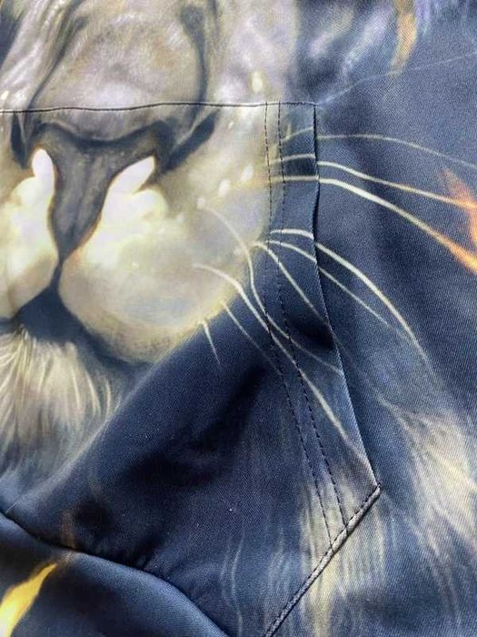 LEW LION KOT męska bluza z  kapturem rozmiar/ hoodie  S