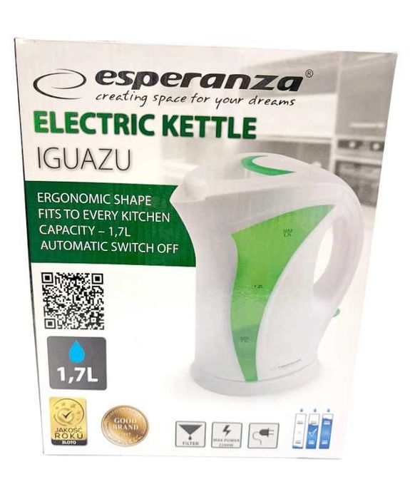 Czajnik elektryczny esperanza NOWY!